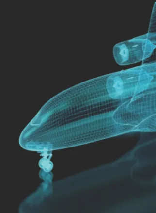 The finite element model of the aircraft, a discrete system