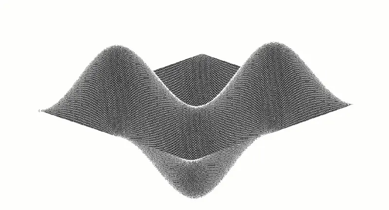 Animated mode shape of a simply supported plate at 49 Hz